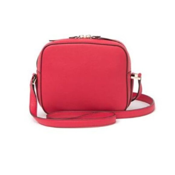 Kate Spade Womens Red Chili Leather Cammie Zip Top Small Crossbody Handbag New - Picture 4 of 12
